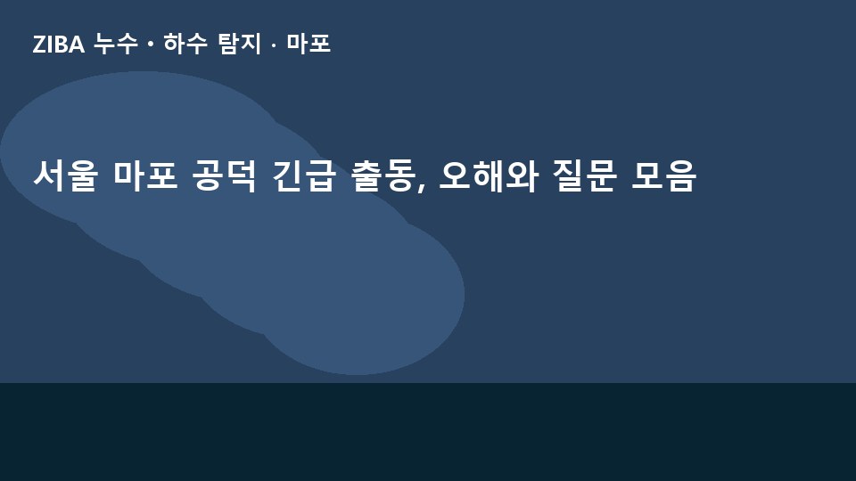 서울 마포 공덕 긴급 출동, 오해와 질문 모음